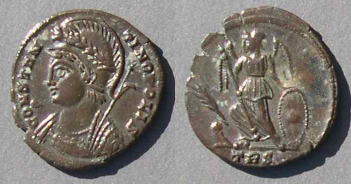Founding of Constanople on coins