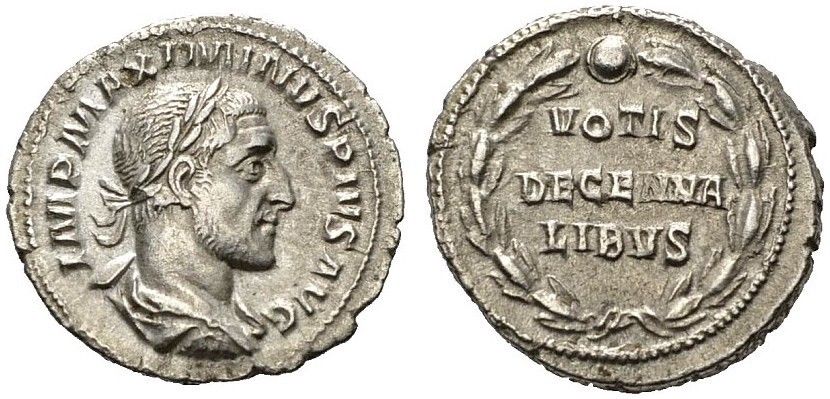 Denarius - Maximinus Thrax (FIDES MILITVM; Fides) - Roman Empire