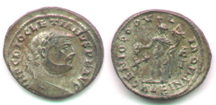 prototype Diocletian follis