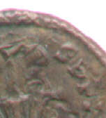 detail of undertype obverse