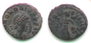 Honorius uncertain mint
