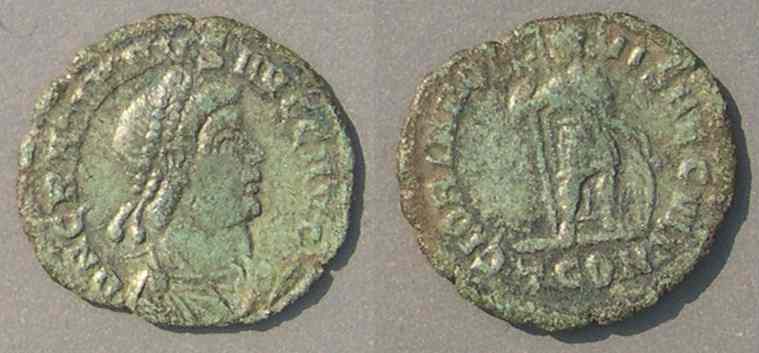 Valentinian II coin